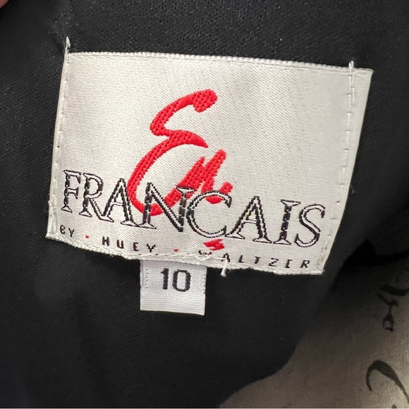 EN FRANCAIS by Huey Waltzer Black Gown Sz 10 - Picture 9 of 11